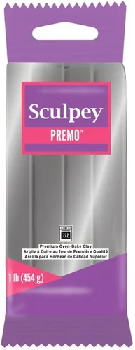 Miniatura 3 de Sculpey Premo™ - Arcilla de polímero para horno, tono rojo cadmio, no tóxico, barra de 1 libra, ideal para hacer joyas, vacaciones, bricolaje