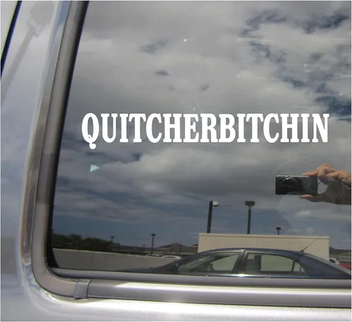 Quitcherbitchin - Adhesivo de vinilo para coche, camión, furgoneta, ciclomotor, casco duro, vaso para manualidades, portátil, calcomanía de vinilo