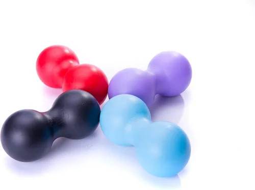 Rodillo de bola de masaje de maní, bola de lacrosse doble, punto de acupuntura, liberación miofascial, nudo muscular, relajador, movilidad, punto de