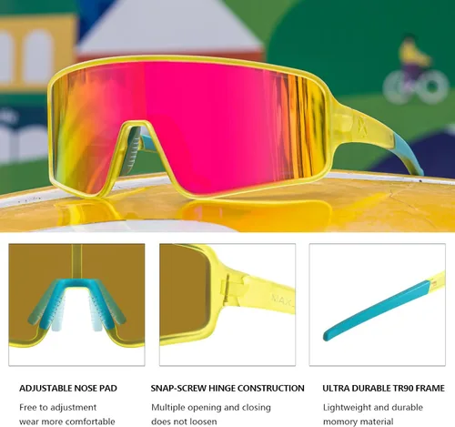 Miniatura 26 de MAXJULI Gafas de sol polarizadas para niños de 6 a 14 años, para deportes de béisbol al aire libre, ciclismo, protección UV400, 7705