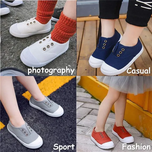Miniatura 2 de Timatego Zapatos de lona para niños y niñas, ligeros, informales, para niños, para correr, para la escuela