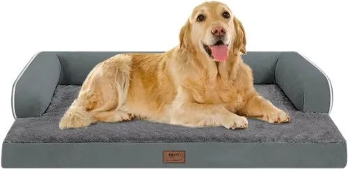Miniatura 23 de Cama ortopédica impermeable para perros pequeños, cama para perros de tamaño mediano, cómoda cama para mascotas y gatos con lados, funda extraíble