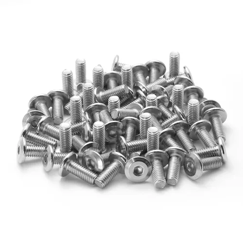 Miniatura 8 de Biaungdo 30 tornillos de cabeza plana de acero inoxidable M6x12mm Tornillos de cabeza plana Tornillos Conector avellanado
