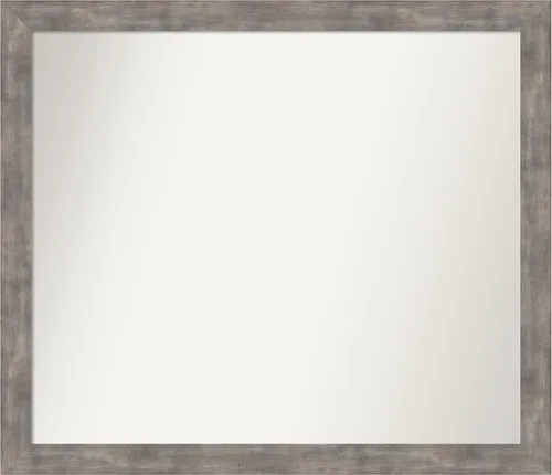 Miniatura 86 de Amanti Art Silver Bathroom Mirror for Over Sink, 24x49 Custom Made Marred Pewter Rectangle Vanity Mirror, Oversize Casual Wood Frame, Hangs Estaño