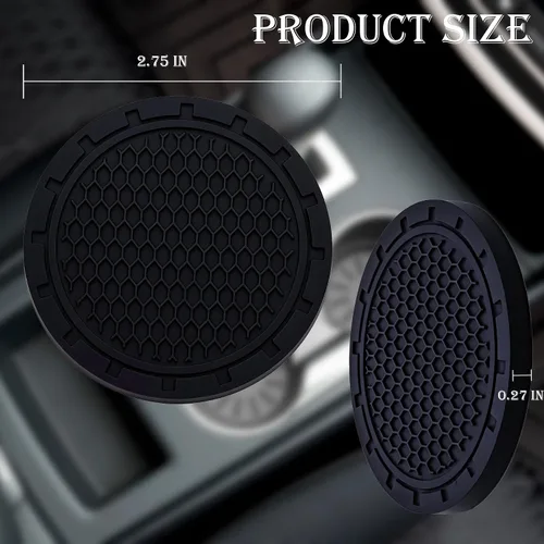 Miniatura 2 de 2 posavasos para automóvil, portavasos antideslizantes incrustados en adornos, accesorios universales empotrados para el interior del automóvil