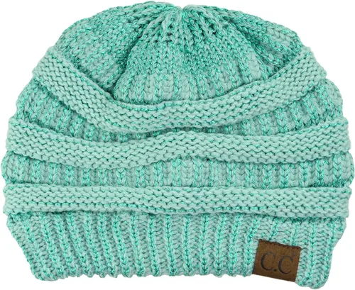 Miniatura 169 de C.C Trendy Warm Chunky Soft Stretch Cable Knit Beanie
