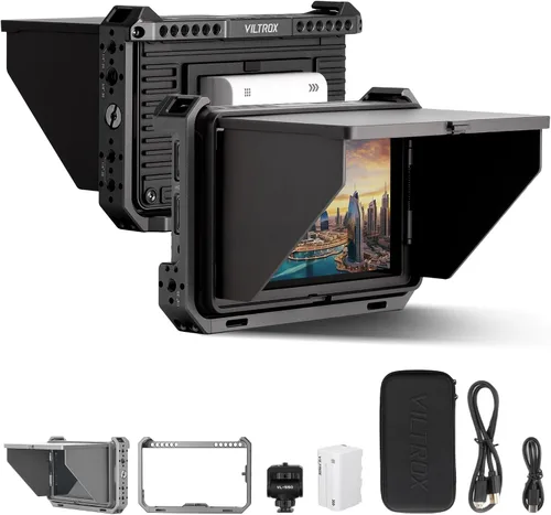 Miniatura 8 de VILTROX Monitor de campo de cámara de 7 pulgadas, monitor de cámara táctil de 7 pulgadas, monitoreo de video Full HD 1920x1080, Lut 3D, desfile RGB
