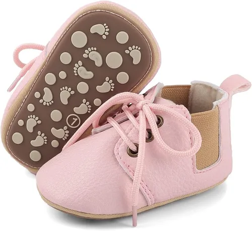 Miniatura 4 de ESTAMICO Zapatos para bebés niños Prewalker PU Sneakers