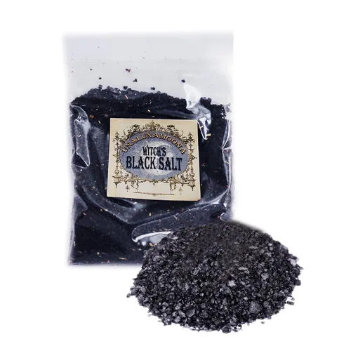 Miniatura 6 de UnaLunaMoona Sal negra ritual, para protección en hechizos wiccanos, brujería y empático. Suministros de bruja-metafísica-brujería, cargados bajo