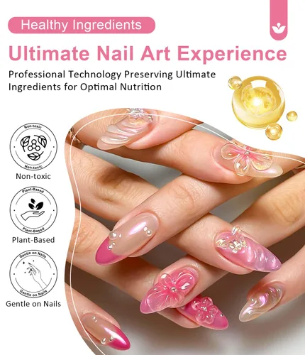 Miniatura 5 de Polvo de uñas cromado dorado LEDSUUEI Super Mirror Nail Glitter, polvo de metal Holo cromo para uñas, pigmento blanco aurora, dona vidriosa perla