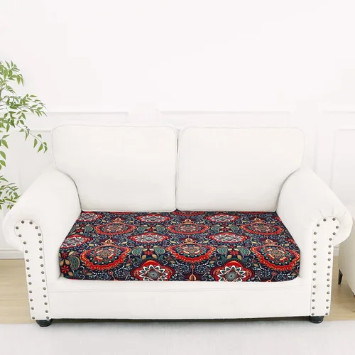 Miniatura 98 de Smiry Fundas de cojín de sofá estampadas, fundas elásticas suaves para sofá, fundas de sofá lavables antideslizantes, protector de muebles para Beige