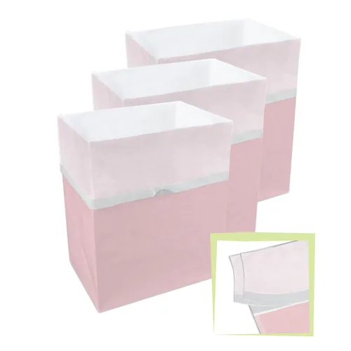 Miniatura 9 de Clean Cubes Botes de basura desechables de 13 galones (paquete de 3, con múltiples forros) con bolsas bajeras, contenedores plegables de basura