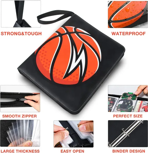 Miniatura 6 de Carpeta de 9 bolsillos TONESPAC 900 para tarjetas de baloncesto, fútbol, tarjetas deportivas, para tarjetas de intercambio, estuche