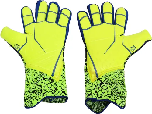Miniatura 2 de Guantes de portero de fútbol, látex grueso antideslizante y transpirable, guantes de competición de entrenamiento de amortiguación premium