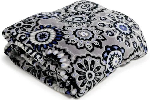 Miniatura 9 de Vera Bradley Manta de felpa de forro polar Botánico Paisley Rosa