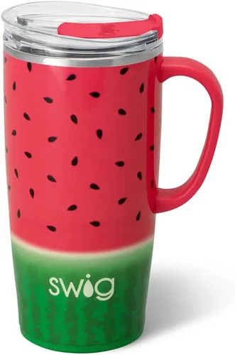 Miniatura 57 de Swig Life Taza de Viaje de 18 oz, Vaso Aislante con Asa y Tapa, Taza de Café de Viaje, Compatible con Portavasos, Acero Inoxidable, Vaso de 18 oz