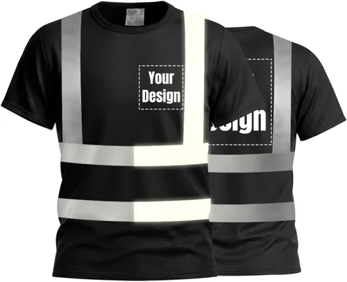Miniatura 33 de Camisetas reflectantes de seguridad de alta visibilidad personalizan su logotipo
