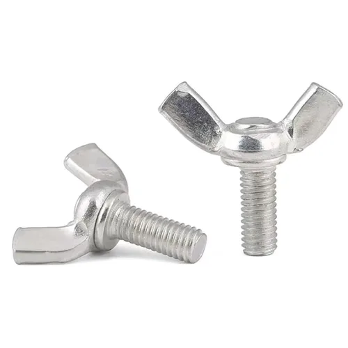 Miniatura 8 de Tornillos de mariposa de ala galvanizada de acero al carbono M4-0.028 x 0.315 in, perno de ala, cierre de máquina, tornillos de mano para equipos