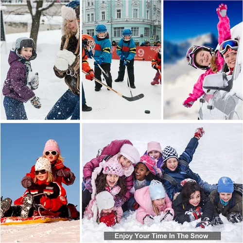 Miniatura 7 de Toomett Pantalones cargo de nieve para niños, niñas y niños al aire libre con forro polar suave Shell senderismo pesca esquí pantalones aislados