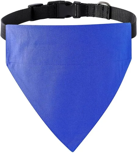 Sublimación en blanco DIY perro bandana collar con hebilla ajustable, fuerte anillo en D para fácil correa de perro bandana, collar ajustable para