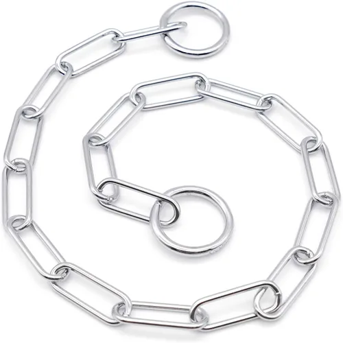 Miniatura 4 de Herm Sprenger - Collar de perro protector de piel de acero cromado - Enlace largo - Collar de entrenamiento profesional para perros pequeños