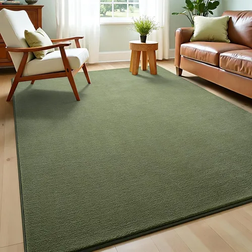 Miniatura 21 de Vasofe Alfombra de pasillo negra de 2 x 4 pulgadas, alfombra antideslizante de espuma viscoelástica gruesa para interiores, para guardería