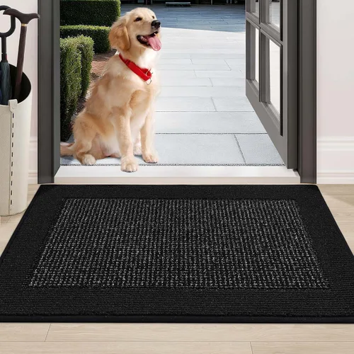 Miniatura 51 de BEQHAUSE Tapete para puerta interior de 20 x 32 pulgadas, tapete antideslizante para entrada, lavable, resistente a la suciedad, tapete