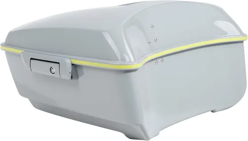Miniatura 39 de Maletero de afeitar verde manzana/gris cañón de 5.5 pulgadas para modelos Harley Touring 2014-2023 Road King FLHR Road Glide FLTRX Street Glide FLHX