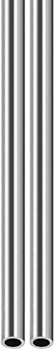 Miniatura 20 de DTGN Tubo de acero inoxidable 304 de 0.394 in x 0.016 in x 9.843 in (ODxWall TxL) - Paquete de 2 - Bueno para equipos de maquinaria - Tubería