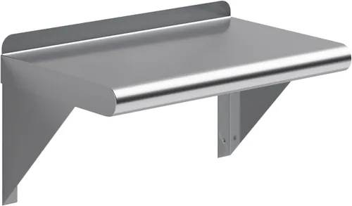 Miniatura 18 de AmGood Estante de pared de acero inoxidable de 24 pulgadas de largo x 8 pulgadas de profundidad Certificado NSF Estantería de metal