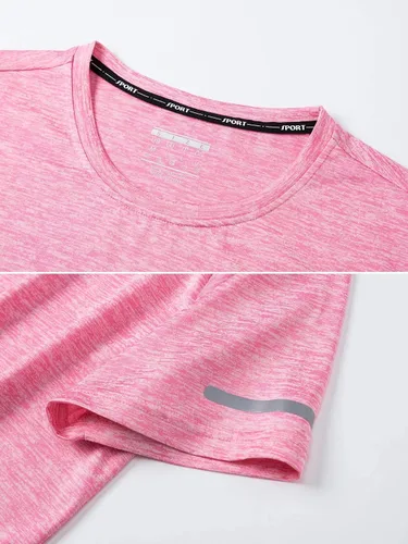 Miniatura 3 de MAGCOMSEN Paquete de 3 camisetas de manga corta para hombre, cuello redondo, secado rápido, atléticas, para correr, gimnasio, Wokout, fitness
