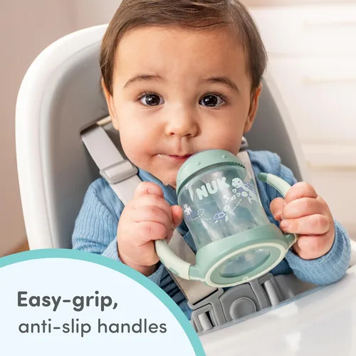 Miniatura 4 de NUK Learner Vaso con Pajita, 5 oz, Paquete de 2 - Vaso Entrenador para Niños Pequeños con Pajita Suave para Beber Fácilmente, Adecuado para Edades