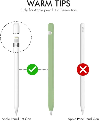 Miniatura 2 de AhaStyle Funda protectora de silicona antideslizante [kit de correas de adaptador de cable añadido] compatible con iPad Pencil de 1ª