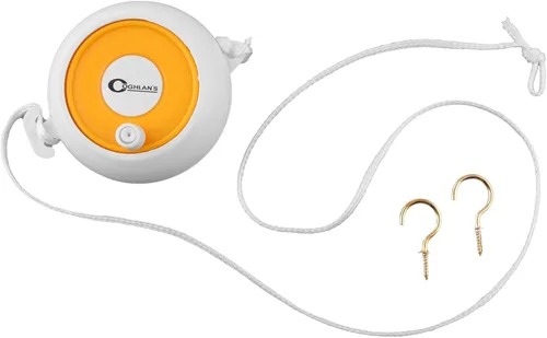 Miniatura 2 de Coghlan's Carrete de lavandería para acampar con cable retráctil de 21 pies para secar ropa en campamentos, tendedero compacto y fácil de usar