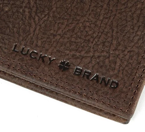 Miniatura 2 de Lucky Brand Men's Bifold Wallet ID Window Card Slots Genuine Leather Organization Durable Stylish