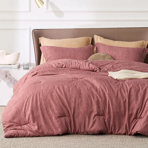 Miniatura 10 de Bedsure - Juego de edredón queen - Juego de ropa de cama refrescante y cálida, ropa de cama reversible gris claro para todas las estaciones, 3 03