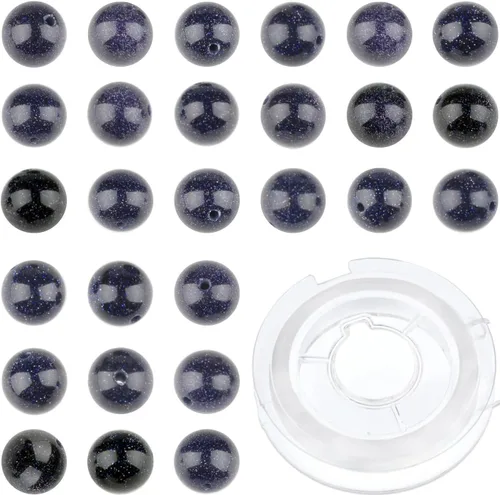 Miniatura 42 de Bymitel - Cuentas redondas de jade blanco natural de 5/32 de pulgada, 210 unidades de piedras preciosas auténticas para bricolaje y fabricación