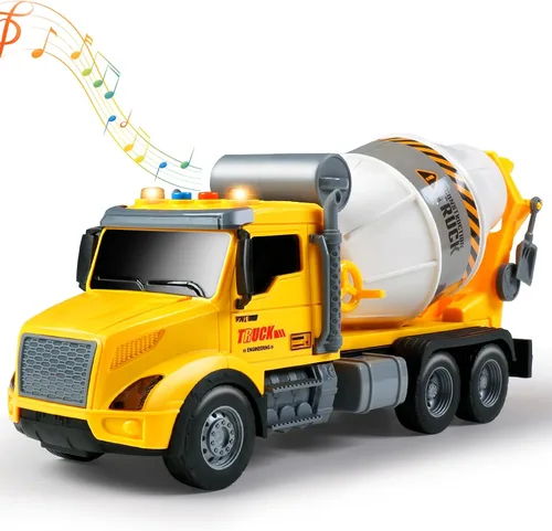 Miniatura 10 de Camión grúa de juguete para niños de 3 a 7 años, juguetes para niños vehículo de construcción impulsado por fricción con brazo extensible, grúa