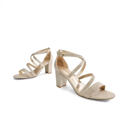 Miniatura 4 de DREAM PAIRS Sandalias de tacón bajo grueso con correa de tobillo para mujer
