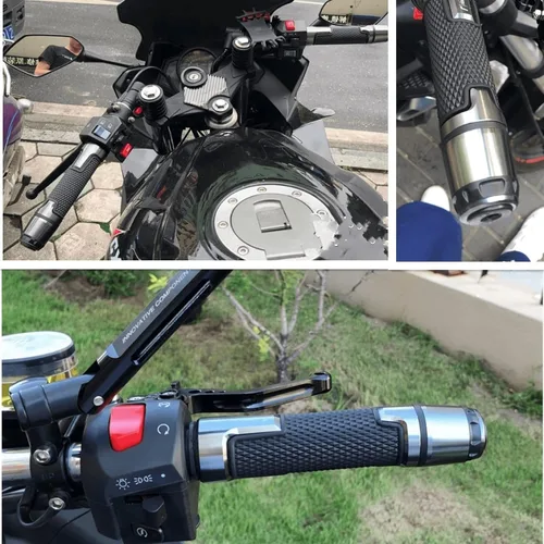 Miniatura 4 de Para Yamaha XT 660 XT660X XT660R XT660Z 2004-2021 Agarres de manillar de motocicleta 7/8 pulgadas 0.866 in antideslizantes de goma Tapones Tapones