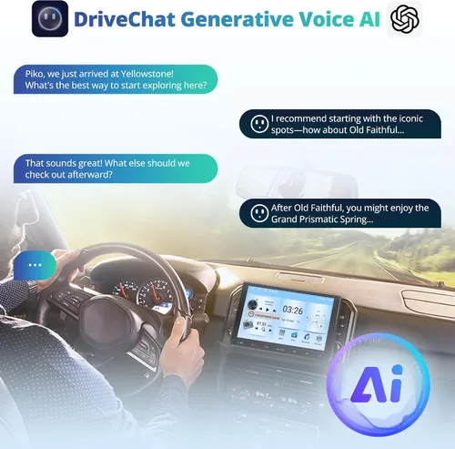 Miniatura 6 de A5L Estéreo de coche Android de 10.1 pulgadas de doble DIN, CarPlay inalámbrico y Android Auto, DriveChat AI, Salida HDMI, Control IoT, Arranque
