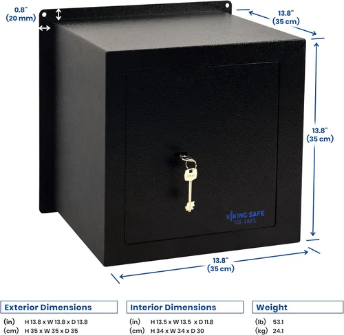 Miniatura 7 de Viking Security Safe VS-18FL - Caja fuerte mecánica grande para suelo