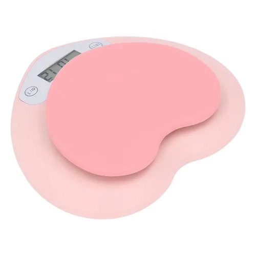 Miniatura 3 de Báscula digital de cocina 0.04 oz Precisión 11.0 lbs recargable en forma de corazón portátil para hornear, formulación de medicamentos, uso