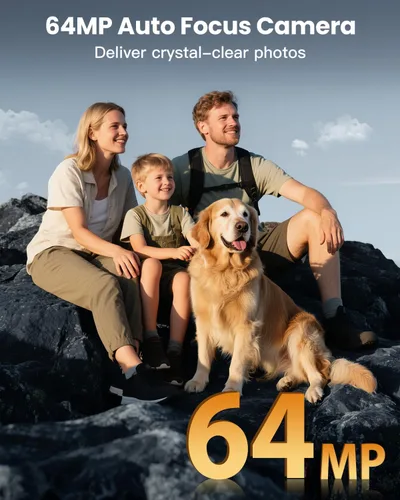 Miniatura 3 de Cámara digital 4K para fotografía, WiFi de 64 megapíxeles con pantalla giratoria de 180° de 3" con enfoque automático, cámara para videoblogs