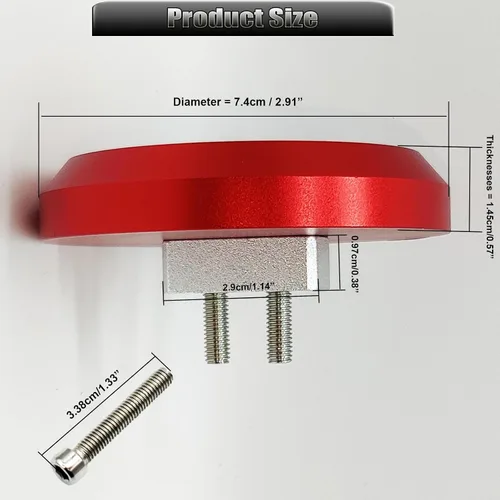 Miniatura 5 de Adaptador de aluminio de la almohadilla del piso, Leave in Lift Jack Pucks para Corvette C5 C6 C7 C8 Z06 Zr1 y Porsche 911 944 964 993 996 997