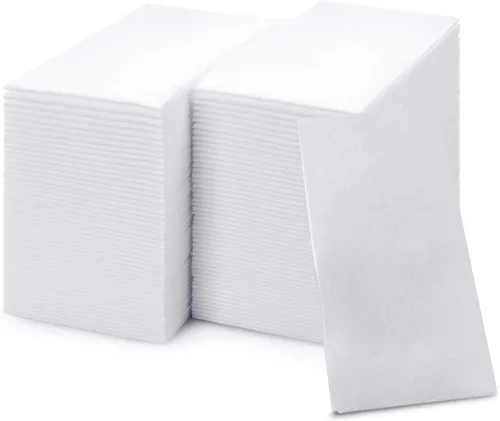 50 servilletas de papel tipo tela para manos, servilletas de mano desechables para invitados del baño, toalla facial desechable para invitados,