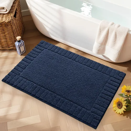 Miniatura 25 de LUMI Alfombras de baño antideslizantes con parte trasera de goma, alfombra de baño de microfibra de felpa extrasuave, absorbente, lavable a máquina