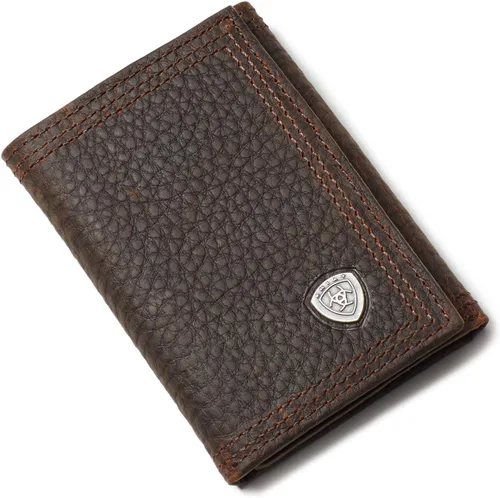 Ariat Billetera Rowdy Trifold marrón para hombre, Marrón