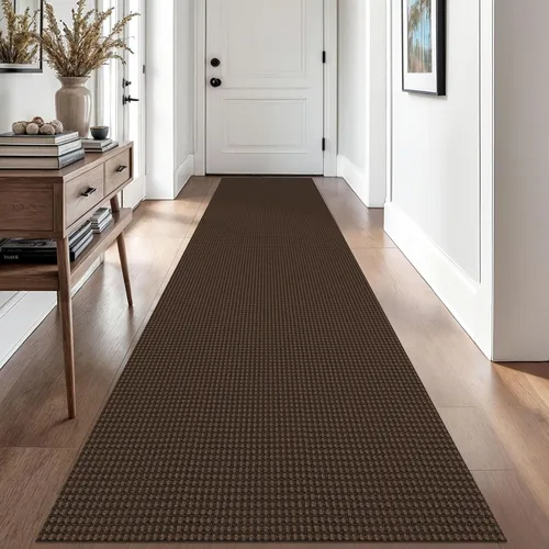 Miniatura 118 de EARTHALL Alfombra de pasillo 3x14 pies, alfombras lavables extra largas para pasillos, tejidas, antideslizante, alfombra trenzada para entrada
