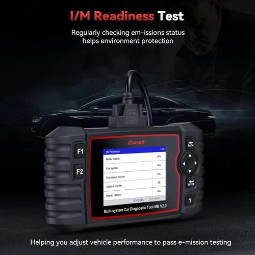 Miniatura 5 de iCarsoft MB V2.0 OBD2 escáner herramienta de diagnóstico para Benz/Sprinter/Smart, lector de código de sistema completo con 9 reinicios, Auto VIN